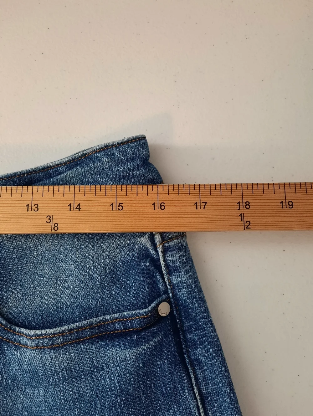 Quince Bella High Rise Stretch Barrel Jeans in Atlantic Blue size 30 - Picture 10 of 15